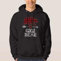 Gigi Bear Christmas Pajama Red Xadrez Buffalo Fami