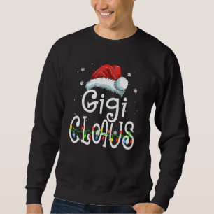 Moletom Gigi Claus Natal Família Pajama Correspondente Xma