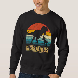 Moletom Gigi Saurus T Rex Dinosaur Gigisaurus Mãe Engraçad