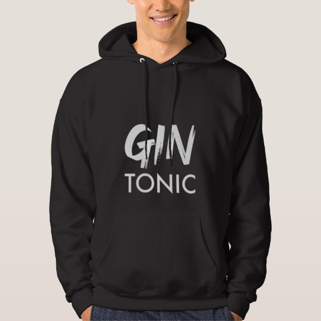 Moletom Gin Tonic   Juniper Gin Schnapps Saying (Frente)