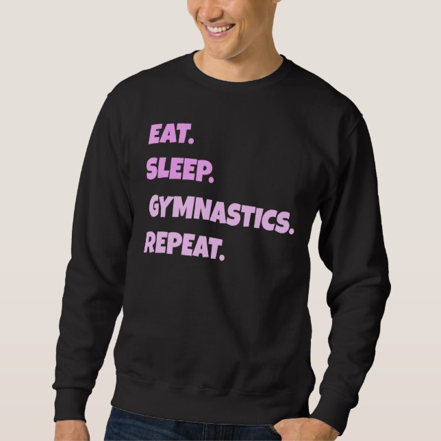 Moletom Ginástica Comer Desportivo De Sono Repetitivo Para (Frente)