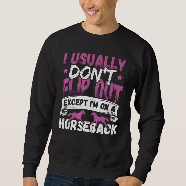 Moletom Ginástica Equina Para Um Fã De Cavalos De Ginástic (Frente)
