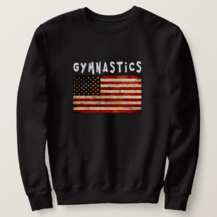 Moletom Ginástica Grunge Americana Bandeira EUA