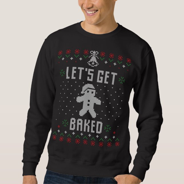 Moletom Gingerbird Man Ufly Christmas Sweater Engraçado Va (Frente)