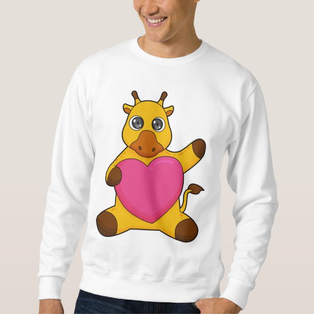Moletom Girafa com coração (Frente)