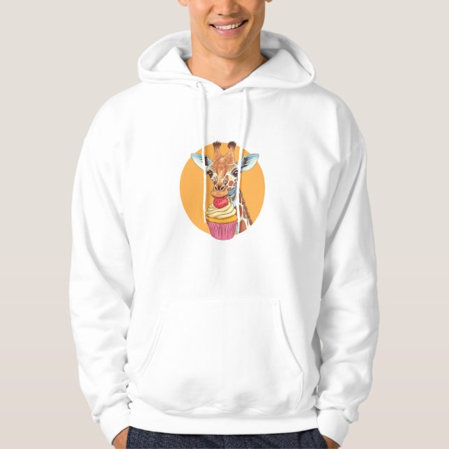 Moletom Girafa com Cupcake (Frente)