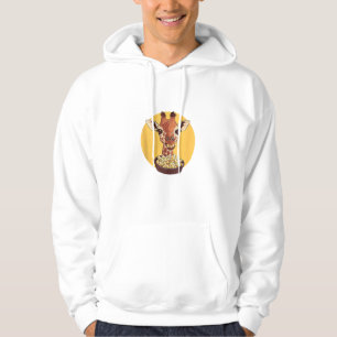 Moletom Girafa com humor animal de animação de pipoca