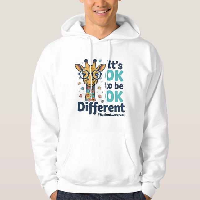 Moletom Girafa Conscientização do Autismo É OK Ser Diferen (Frente)
