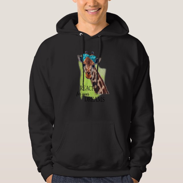 Moletom Girafa Reach For Your Dream Piada Inspirational (Frente)