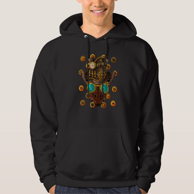 Moletom Girafa Steampunk Medieval Vitoriana a Vapor (Frente)