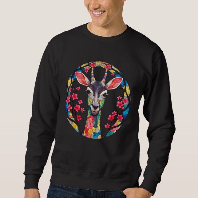 Moletom Giraffe Artwork Colourful - Church Blossom Animals (Frente)