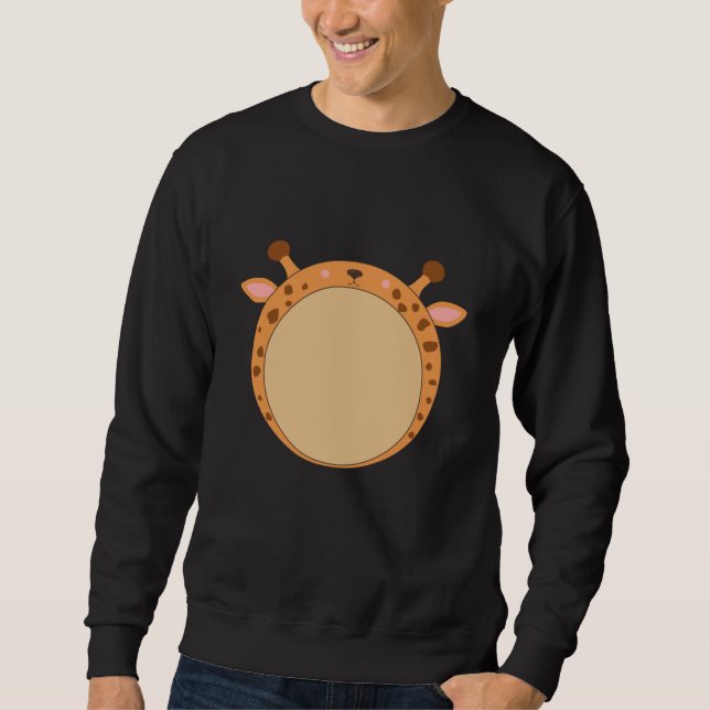 Moletom Giraffe Funny Zoo Animais Rodando Girafas (Frente)