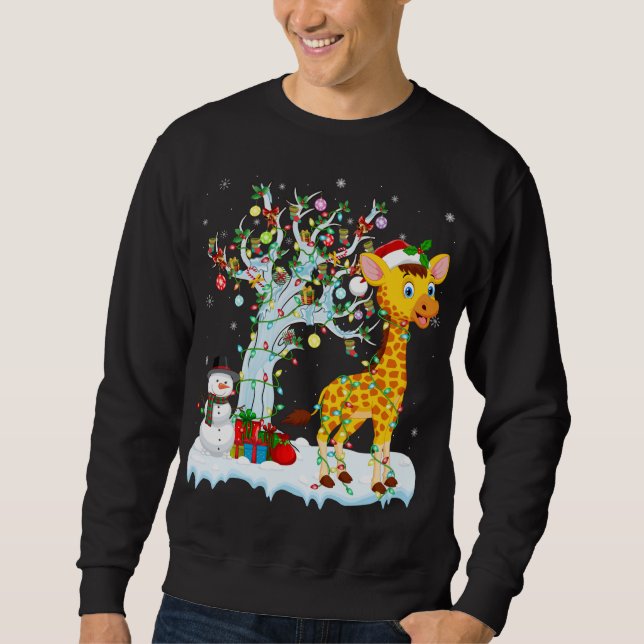 Moletom Giraffe Xmas Element Tree Lighting Giraffe Christy (Frente)