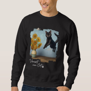 Moletom Girassóis de Gato Negro, Vincent van Cat, Engraçad