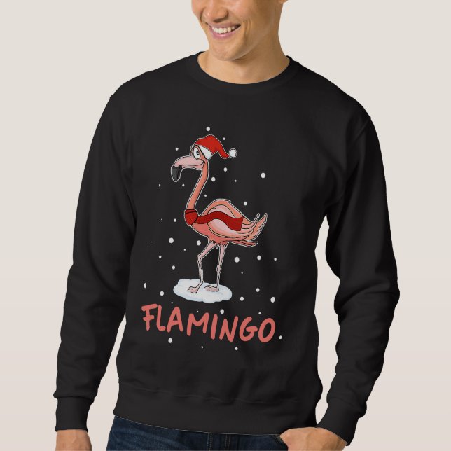 Moletom Girls Flamingo Lady Santa Christmas  T (Frente)