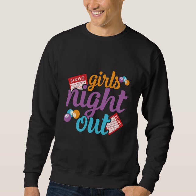 Moletom Girls Night Out Bingo Player Bingo Caller (Frente)