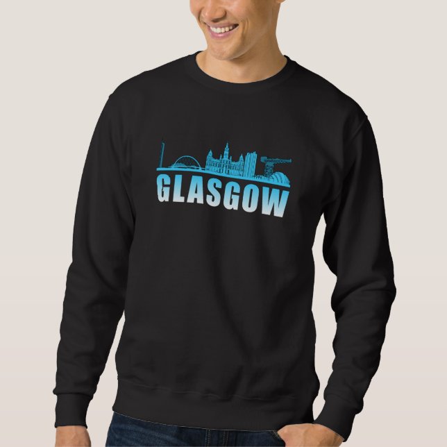 Moletom Glasgow Cidade Cityscape Skyline Trip Funny Gift (Frente)