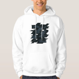 Moletom Glitch Art Men's Basic Hooded Sweatshirt