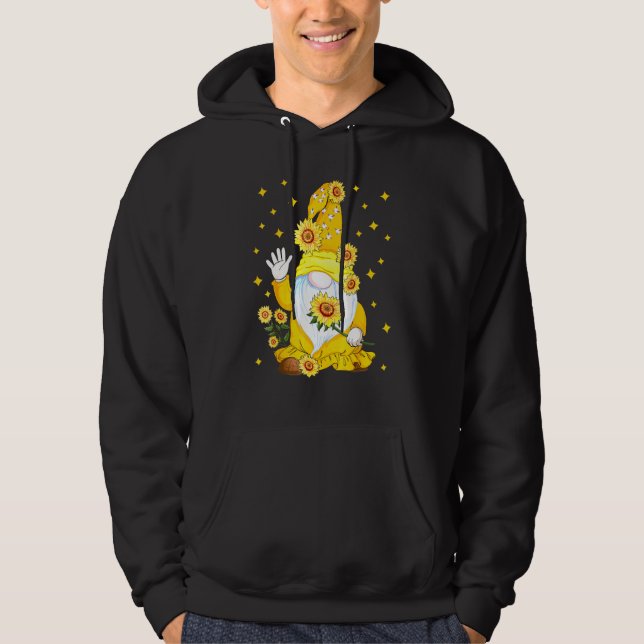 Moletom Gnome com Sunflower Floral (Frente)