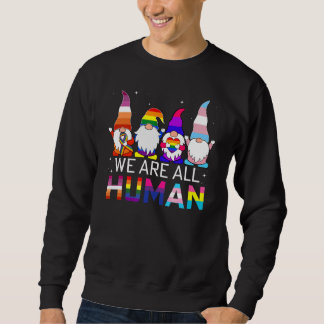 Moletom Gnome Lgbt Somos Todos Humanos Ally Rainbow Lgbt F