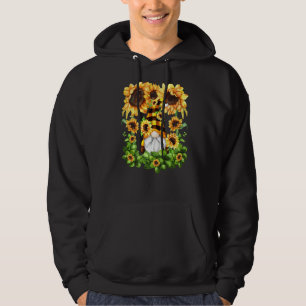 Moletom Gnomie De Verão Bonito Com Decor De Girassol Flora