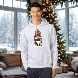 Moletom Gnomo de Natal Aconchegante Vermelho Verde Inverno