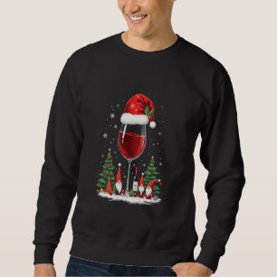 Moletom gnomo de vidro de vinho de Natal