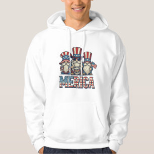 Moletom Gnomo Patriótico Merica Design Vetorial Vintage_1