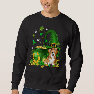 Moletom Gnomo U2013 Gnomo Hug Corgi St Patricks