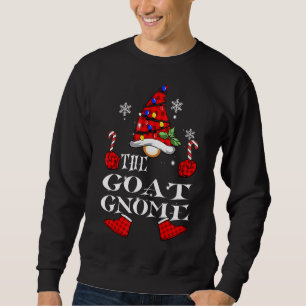 Moletom Goat Gnomo Red Xadrez Matching Family Christmas Pa