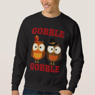 Moletom Gobble Gobble Gobble Turco Peregrindo Meninos Do Q
