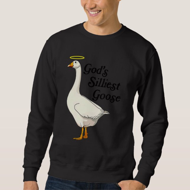 Moletom God's Silliest Goose Funny Duck Lovers_2 (Frente)