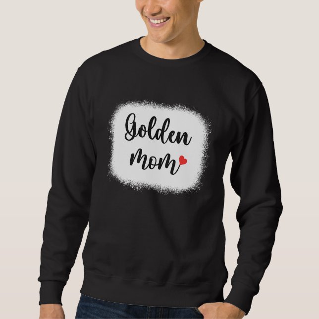 Moletom Golden Dog Mom Womens Golden Retriever (Frente)