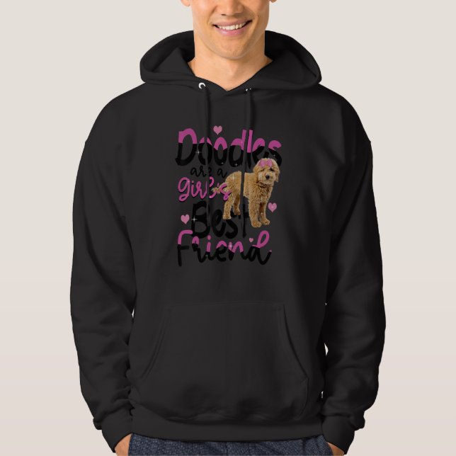 Moletom Goldendoodle Are A Girls Best Friend Dog Cute Gold (Frente)