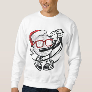 Moletom Golf Christmas Santa Hat Engraçado Golfer Gift Gif