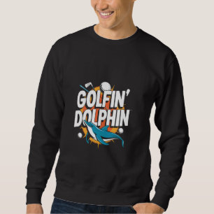 Moletom Golfinho Golfinho Golfista Engraçado