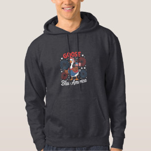 Moletom Goose Bless America Goose Bird Quarto De Julho