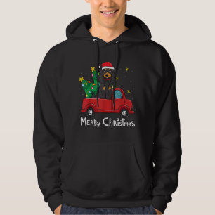 Moletom Gordon Setter Christmas Truck Tree Mãe Pai Xmas Do
