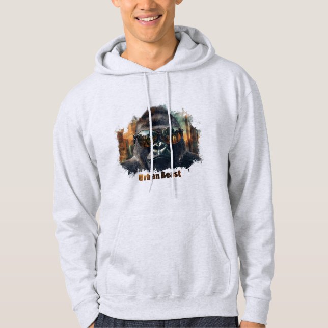 Moletom Gorila Fera Urbano com Óculos de Sol (Frente)