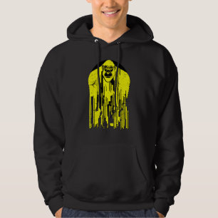 Moletom Gorila Urbano Macaco Preto e Amarelo Abstrato G