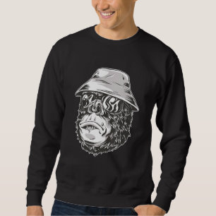 Moletom Gorilla Monkey Pescador Macaco Gorilla Crianças