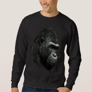 Moletom Gorilla Monkey Polygon Geométrico Animais Impressã