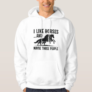 Moletom Gosto De Cavalos E Talvez De 3 Pessoas