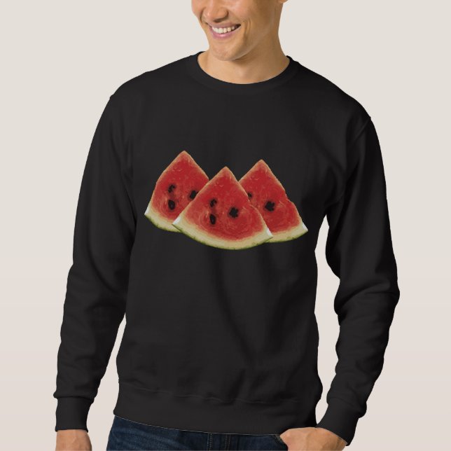 Moletom Gpresente de Roupa de Fruta de de Fatias de Waterm (Frente)