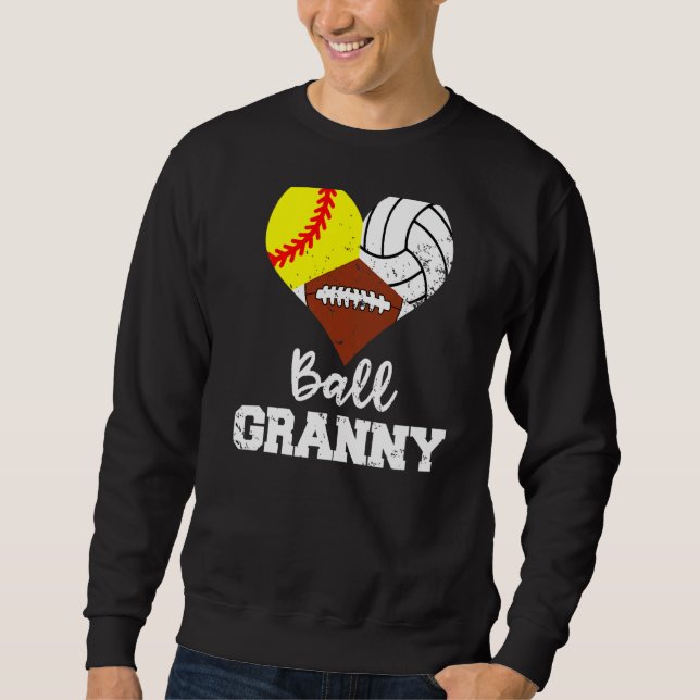 Moletom Gr de futebol de vovó de bola de vôlei (Frente)