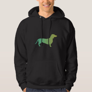 Moletom Gradiente Verde A Amarelo Dachshund