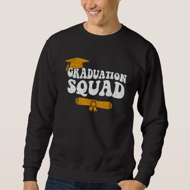 Moletom Graduation Squad Team Graduate Family Matching Gra (Frente)