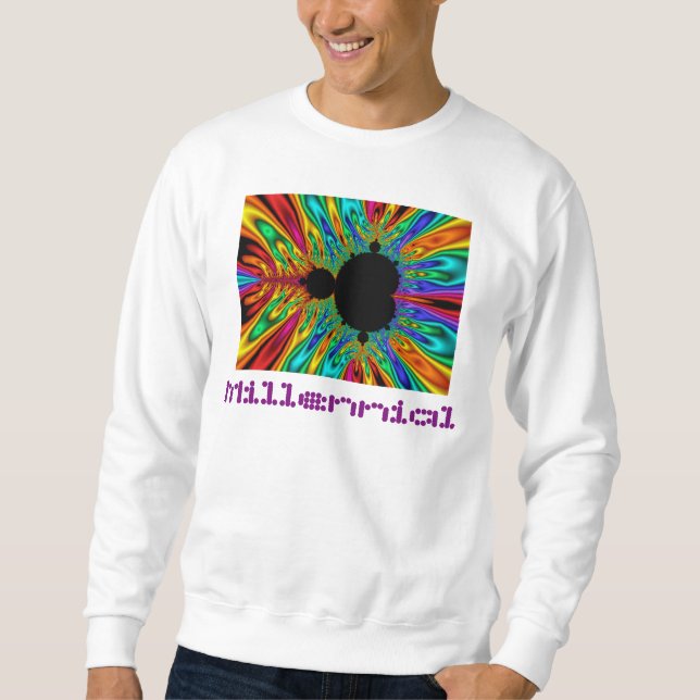 Moletom Gráfico ajustado de Mandelbrot (Frente)