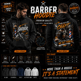 Moletom Gráfico de Barbearia