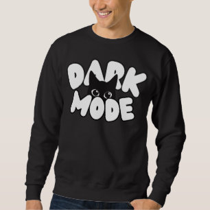 Moletom Gráfico de Memória do Modo Preto Escuro